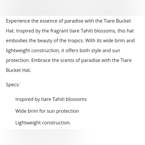Roark Tiare Bucket Hat S/M - Picture 7 of 7
